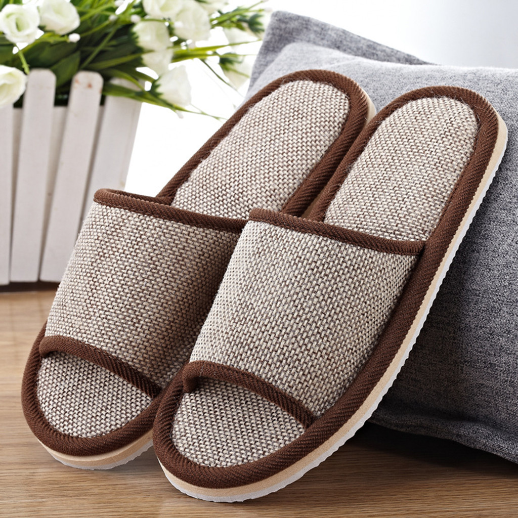 Men Shoes Size - Linen Slippers For Men And Women