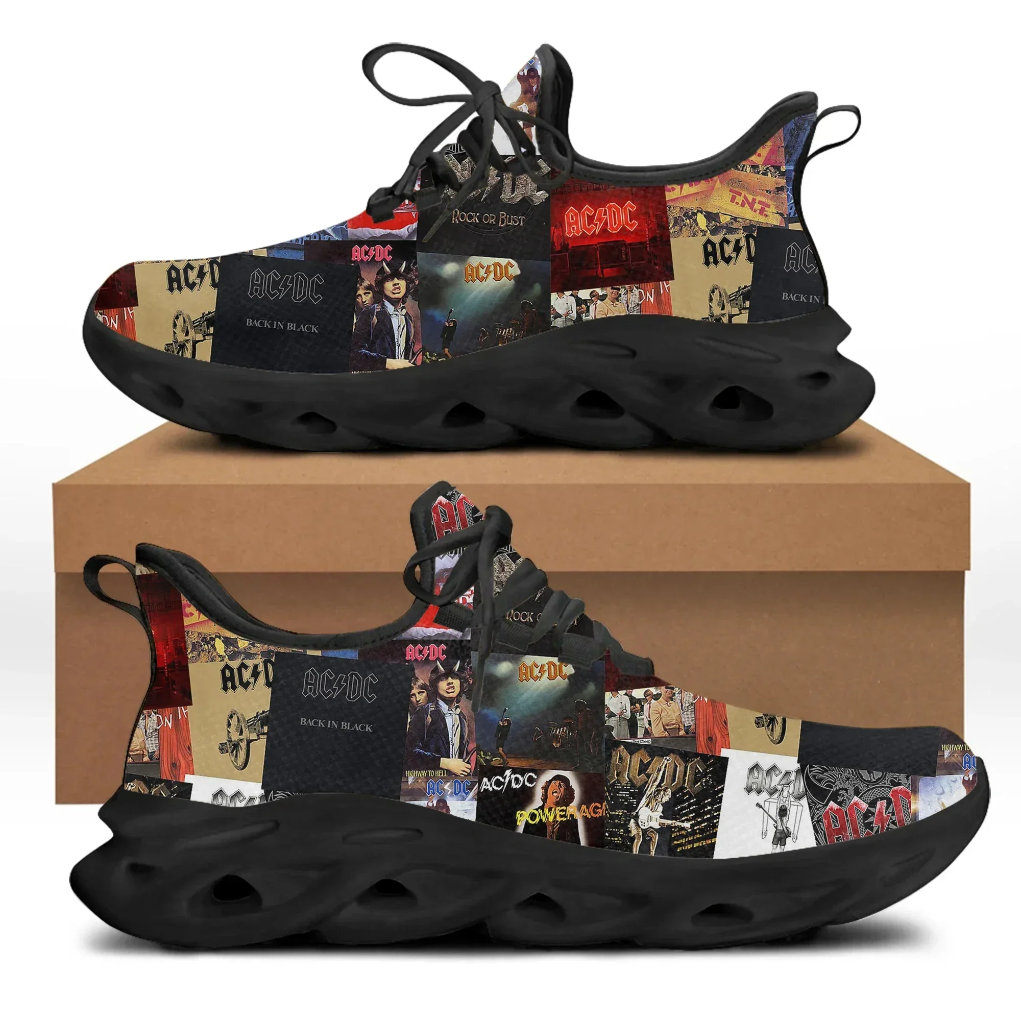 Men'S Shoes Dc - A-AC Rock Band D-DC Flats Sneakers