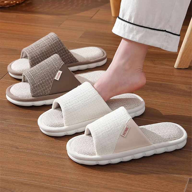 Men Shoes Size - Linen Slippers Women And Men Household