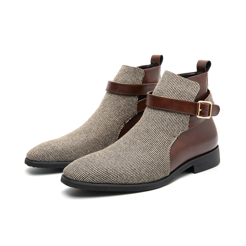 Men'S Shoes Brogues - Classic Ankle Boots Men High Quality