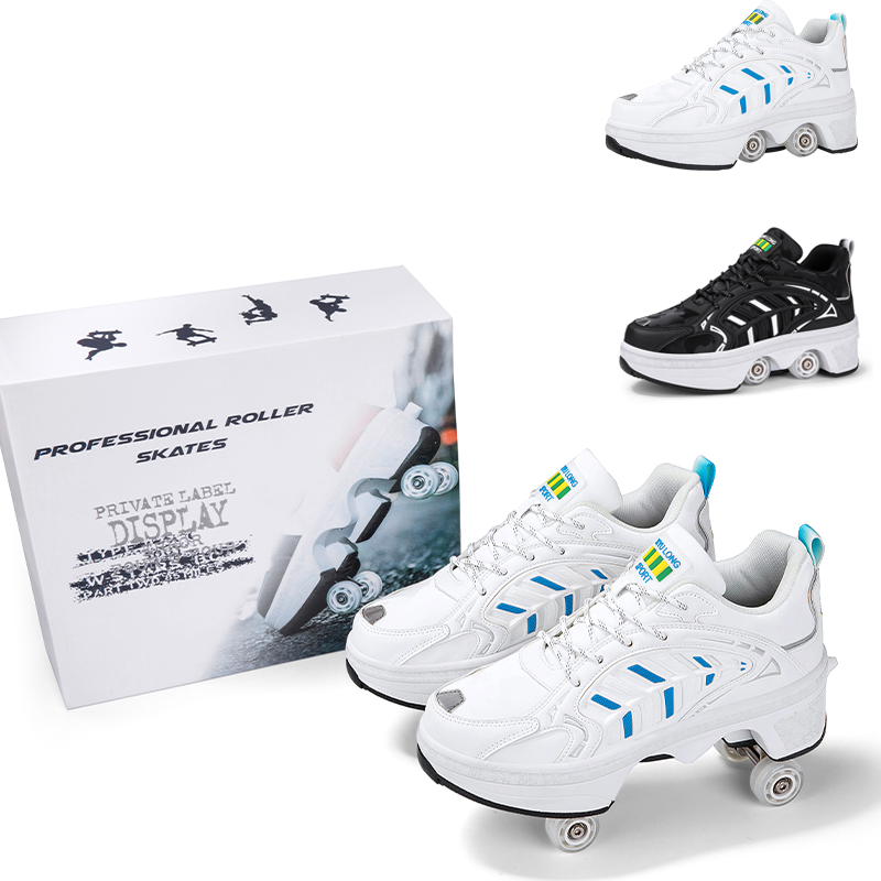 4 Wheels Retractable Roller Sk - Men Shoes Size recensie en prijs