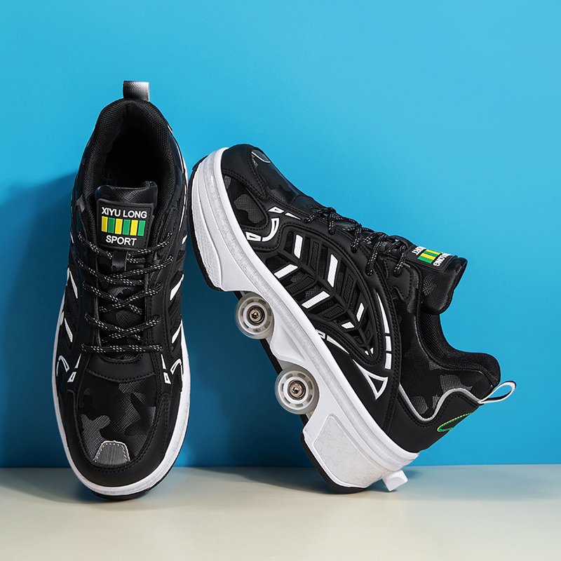 4 Wheels Retractable Roller Sk - Men Shoes Size recensie en prijs