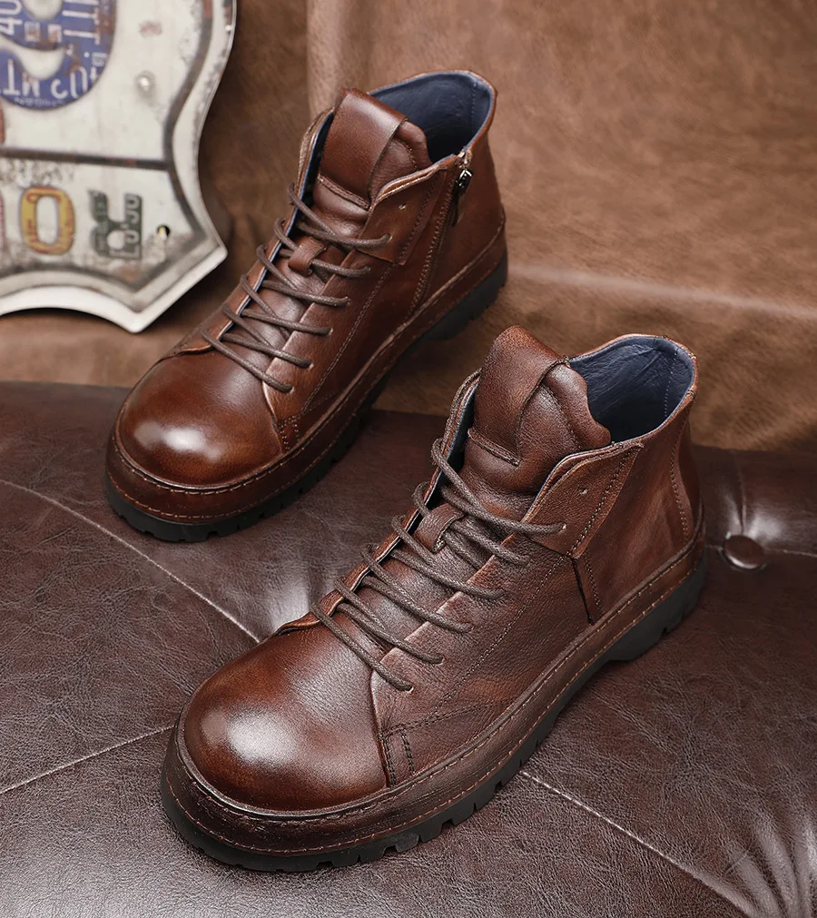 Vintage British Men Ankle Boot - Men'S Shoes Brogues recensie en prijs