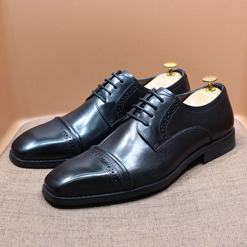 Sturdy Cap-Toe Oxfords Genuine - Men'S Shoes Smart recensie en prijs