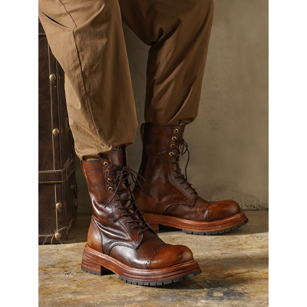 Men's Genuine Leather Motorcyc - Men'S Shoes Brogues recensie en prijs