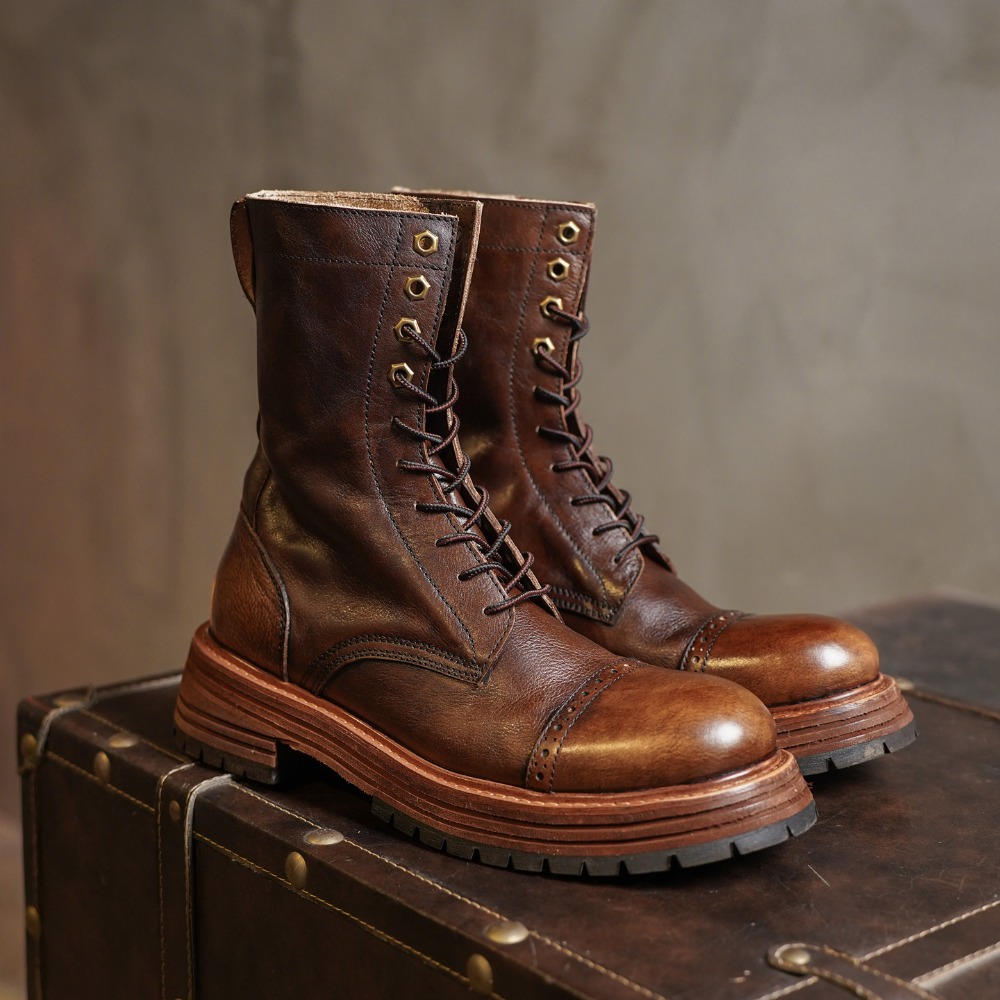 Men's Genuine Leather Motorcyc - Men'S Shoes Brogues recensie en prijs