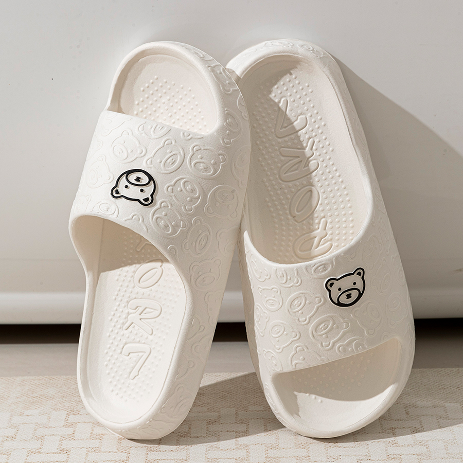 Printting Cute Bear Women Slip - Men Shoes Size recensie en prijs