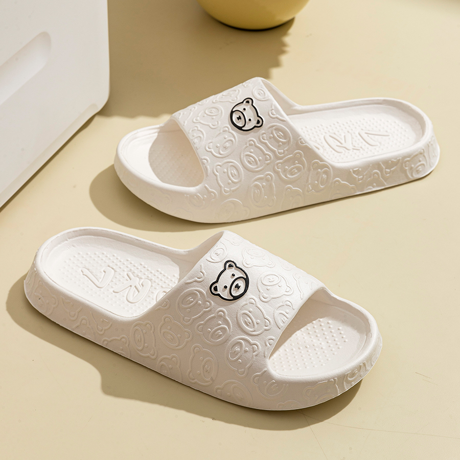 Printting Cute Bear Women Slip - Men Shoes Size recensie en prijs