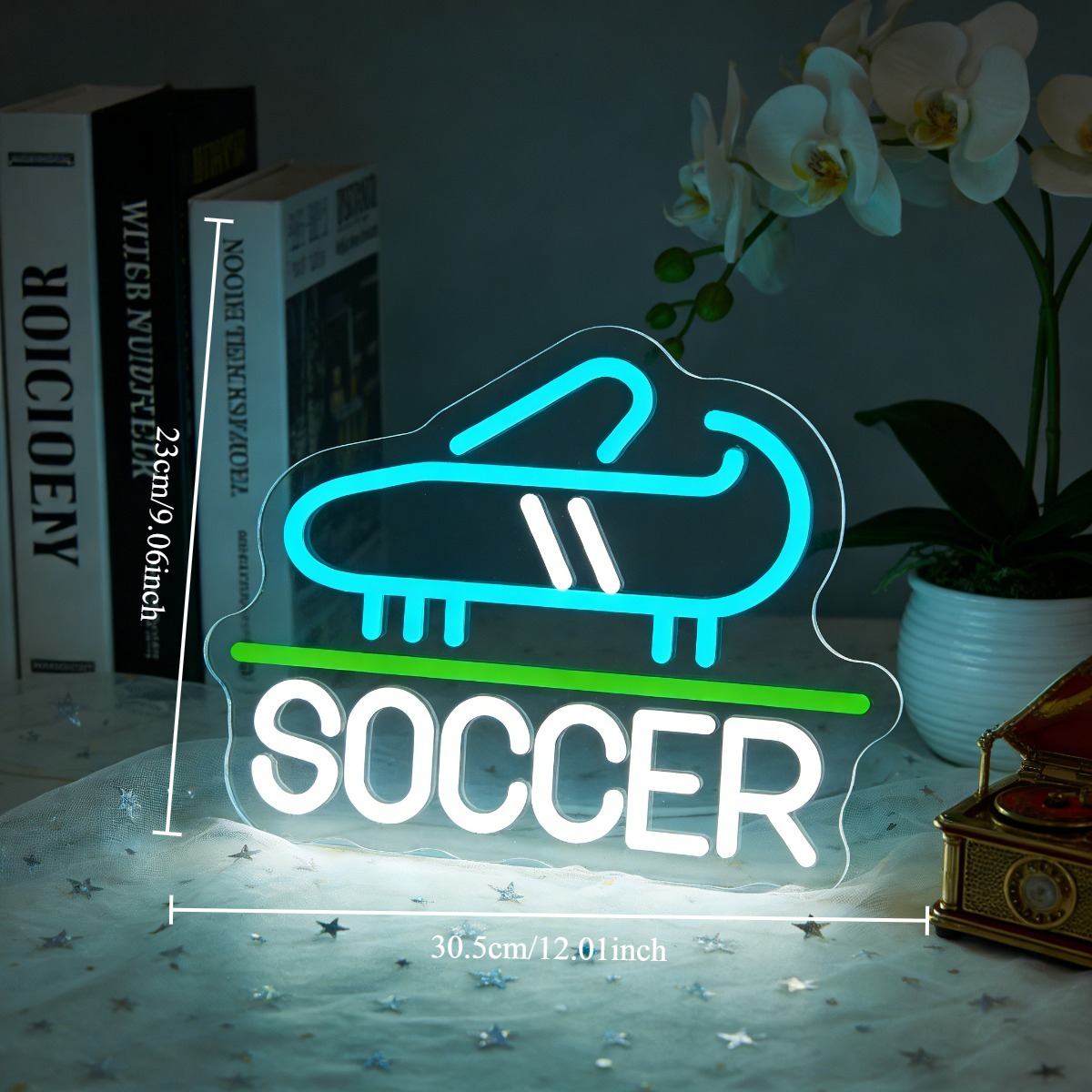 Soccer Shoe Neon Sign LED Nigh - Men'S Shoes Dc recensie en prijs