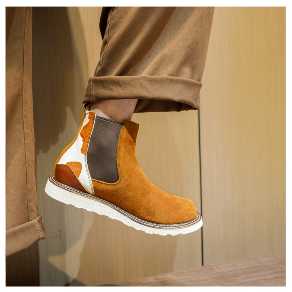 Genuine Leather Motorcycle Boo - Men'S Shoes Brogues recensie en prijs