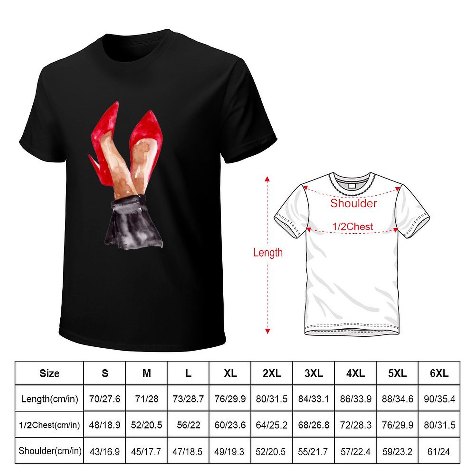 Red Stiletto Shoes Watercolor  - Men Shoes Illustration recensie en prijs