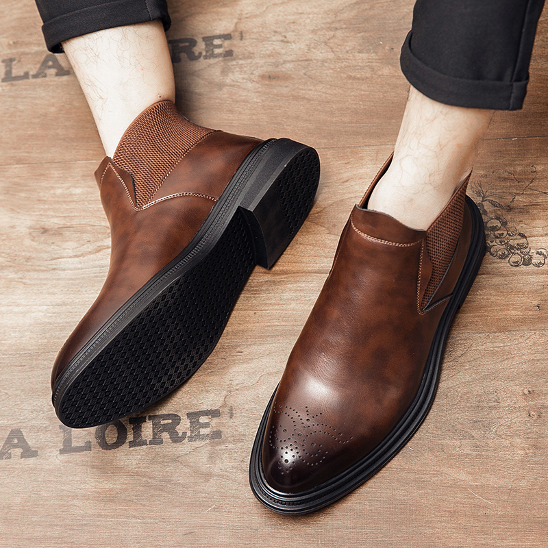 High-top leather shoes are ver - Men'S Shoes Brogues recensie en prijs