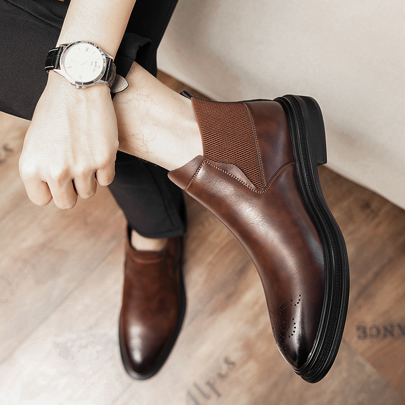 High-top leather shoes are ver - Men'S Shoes Brogues recensie en prijs