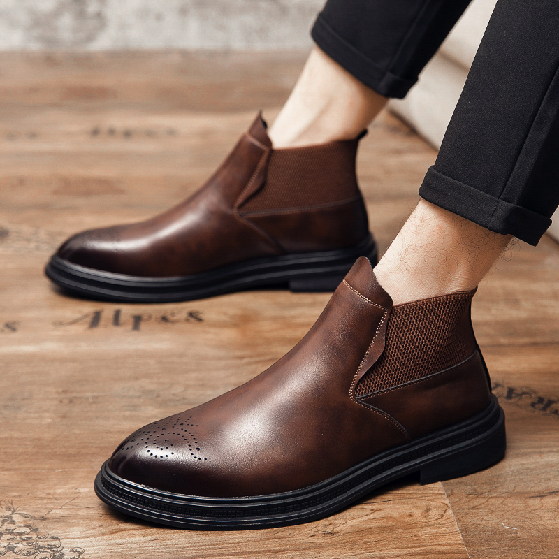High-top leather shoes are ver - Men'S Shoes Brogues recensie en prijs