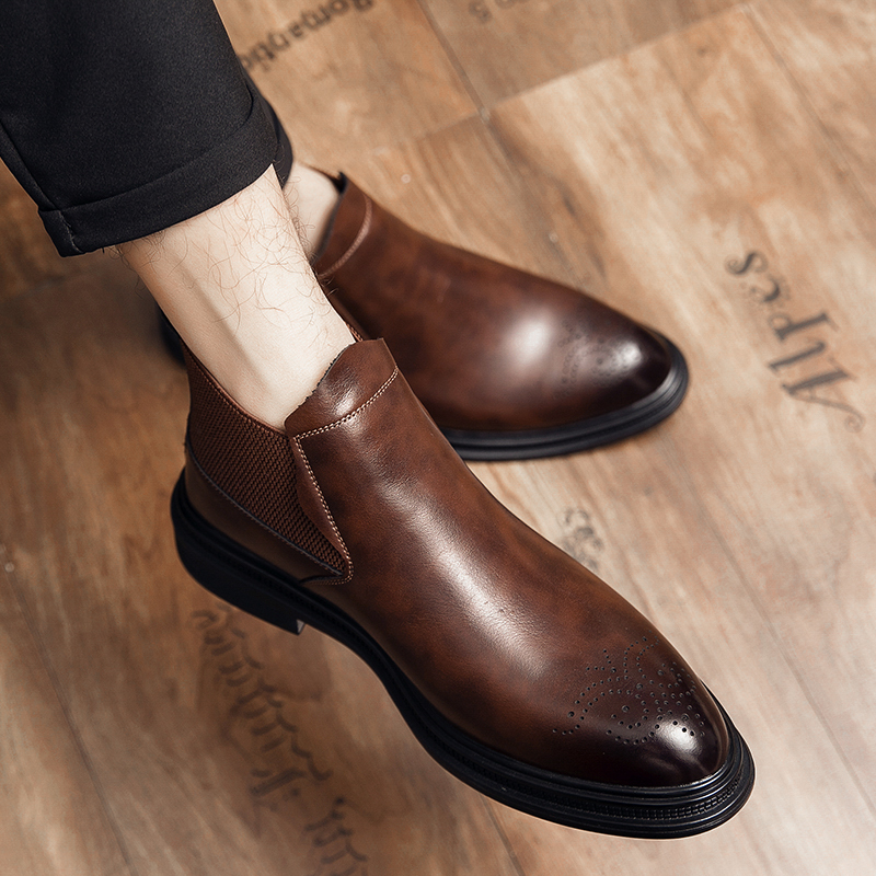 High-top leather shoes are ver - Men'S Shoes Brogues recensie en prijs