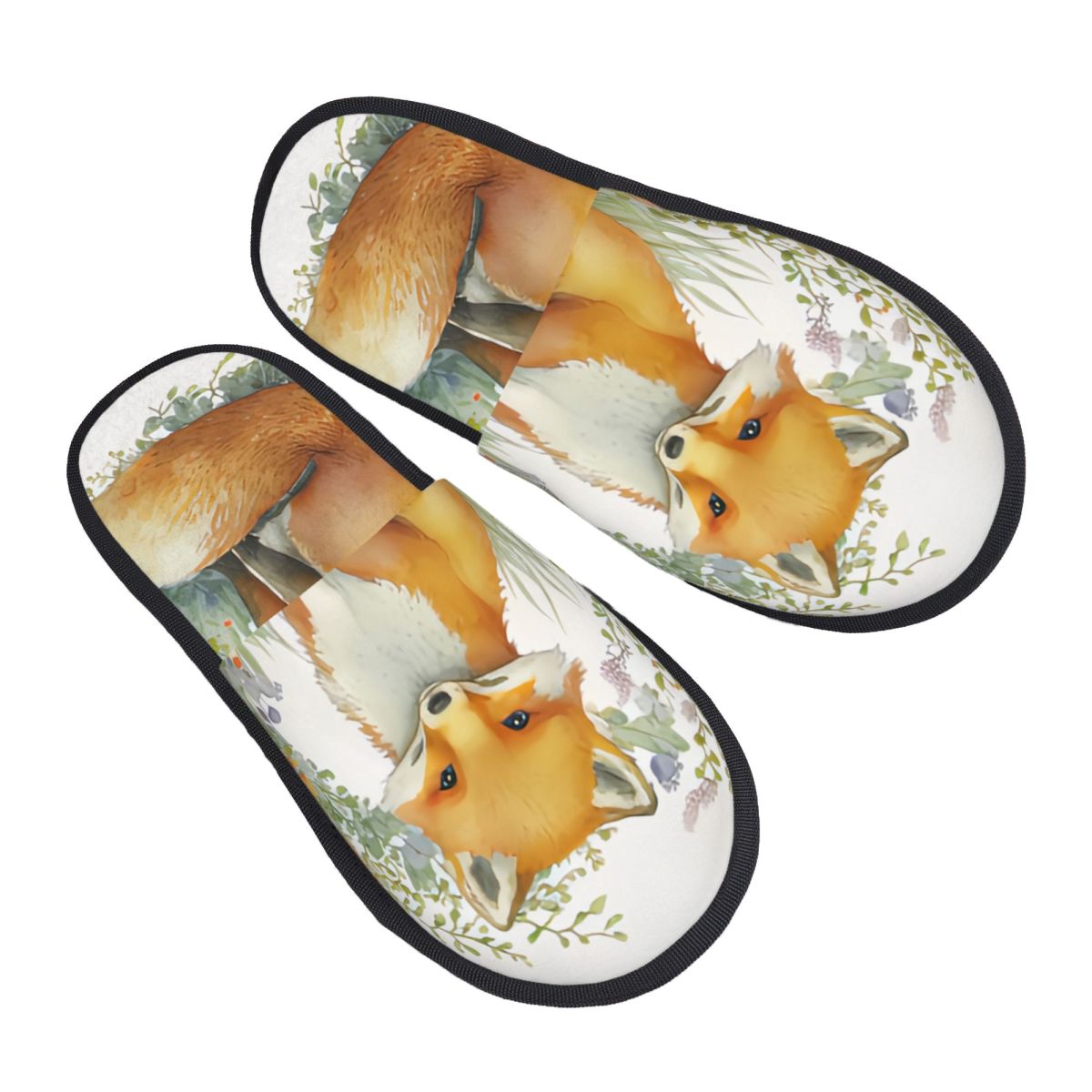Plush Indoor Slippers Watercol - Men Shoes Illustration recensie en prijs