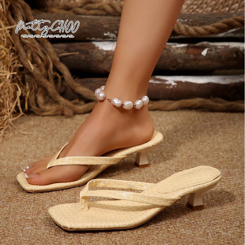 Crocodile Print Kitten Heel Fl - Men Shoes Size recensie en prijs